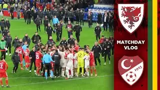 BRAWL CAUSED BY INCOMPETENT REFEREEING! | Wales vs Turkey Euro Qualifiers Vlog