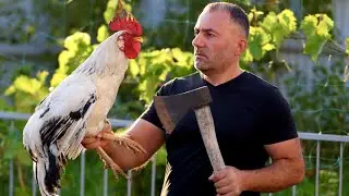 Куриный шашлык на вертеле.