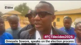 Human rights activist Omoyele Sowore, speaks on the election process so far