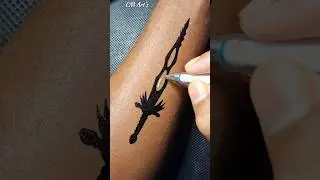 Sword Unique 🗡 Tattoo Art Idea || DrawingTutorial..........#tattoo #swordtattoo #shorts