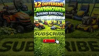 12 Different Lawnmower Sound Effects | Realistic Lawn Mower Noises