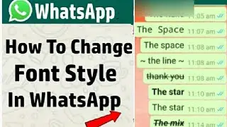 How to write in different types of font/style in whatsapp without downloading any app!!!