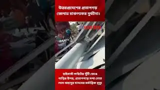 High Mast Light Pole Falls on Car in Pratapgarh |SP Leader Lal Bahadur Yadav Dies in Tragic Accident