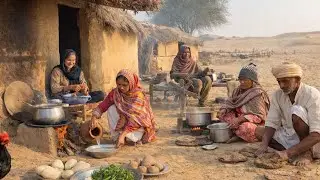 Desert Women Ancient Cooking Routine | Traditional Desert Village Food | Morning Routine Cooking 