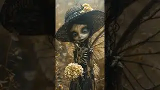 Skull Girl##Statues also have souls #soul cos #horror skeleton #mysterious