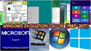History of Microsoft Windows ( Windows 1.0 - 10.0) || 1981- 2017 || Vishnu's Vlog#8