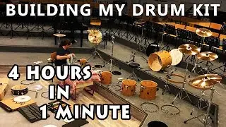 Drum Set Build - Timelapse (4 hours of work in 1 min)