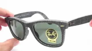 Unboxing Ray-Ban RB 2140 1162 Denim Jeans Wayfarer Sunglasses
