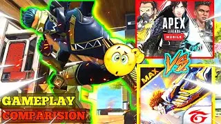APEX LEGENDS MOBILE VS GARENA FREE FIRE ⚡💥 | Gameplay Comparision