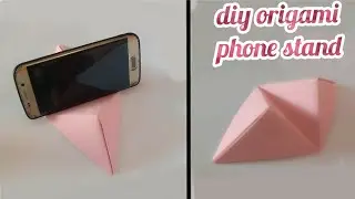 Diy Origami Phone Stand /how to make paper mobile stand || paper origami crafts