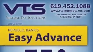 Servicio de Declaracion de Impuestos en Chula Vista Ca, 619 452 1088