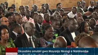 Okusabira omubiri gwa Mayanja Nkangi e Namirembe