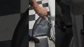 100+ (roughly) year old barber chair fix up