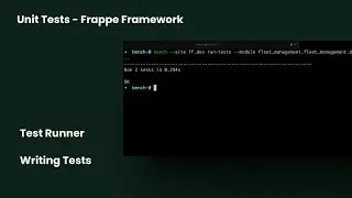 Написание и запуск модульных тестов в ваших приложениях Frappe!