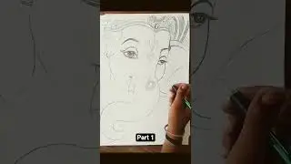 &ldquo;Detailed Lord Ganesha Pencil Sketch ✨    Hand-Drawn Art&rdquo; #ganeshadrawing #lordganes #shortvideo