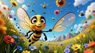 Six Little Bees Spell Their Hive | Fun Spelling and Counting Song for Kids | Rhymes and Baby Songs