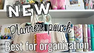 NEW PLANNER BAG! | WHAT'S IN MY PEN POUCH | BEST PEN CASE FOR ALL YOUR PLANNER ESSENTIALS ON THE GO!