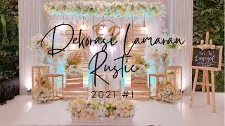 diy | tutorial dekorasi backdrop rustic untuk lamaran | white rustic backdrop for engagement