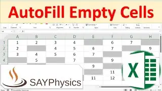 How to fill or delete empty cells at once in MS Excel