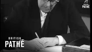 Chancellor Maudling At Desk (1963)