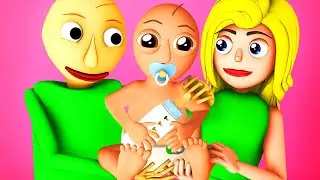 Сын Балди &ndash; Балдик (Baldi's Basics Девушка Балдина Свадьба Сын 3D Анимация)