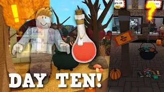 HOW TO MAKE ROBORAMPAGE POTION + DAY TEN CANDY BOWL LOCATION! | BLOXBURG HALLOWEEN