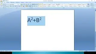 SUBSCRIPT, SUPERSCRIPT  MS OFFICE 2007 BY MULTI CARE SOLUTION