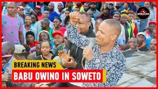 THIS MAN! SEE HOW BABU OWINO PULLED CROWD AS HE STORMED SOWETO TO ISSUE BURSARIES