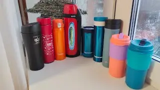 Новая термокружка от Tupperware. Все мои термосы и термокружки.