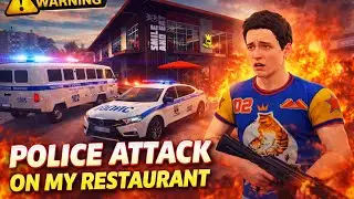 POLICE ATTACK ON MY RESTAURANT 😨🔥 ll GTA 5 ll GAMEPLAY VIDEO ll #gta #gameplay #police #restaurant 
