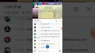 He read my comment in the live chat. Read description