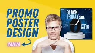 Black Friday Promotional Poster Design with Canva for Beginners