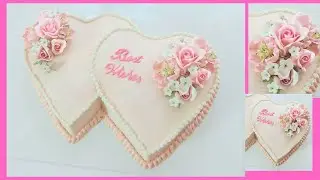 Engagement Heart Cake Design | Heart Cake  | Double Hearts Cake |