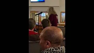 Heidi Hermanson reads her poem, Home, at MCC's Candlelight Christmas Eve Vigil, 2023