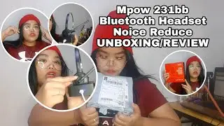 Mpow 231bb Bluetooth Headset Noice Reduce UNBOXING/REVIEW - nicely vlog / nathalie