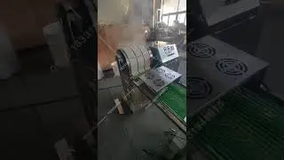 Samosa pastry sheet making machine for America clients #samosa #pastry #springroll #crepe