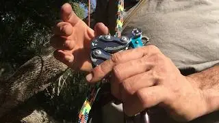 Setting the akimbo on rope