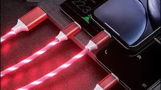 3 IN 1 MICRO USB TYPE C CABLE LED FLOWING LIGHT @shopatronics