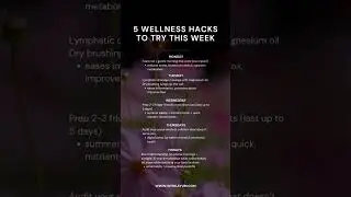 Weekly Health Hacks for Stress, Energy & Balance