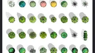 3d Model of Landscaping unit of Plants and Trees