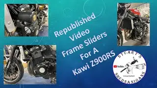 Republished Video - Frame Sliders for a Kawasaki Z900RS - with Auxiliary Light Mounts