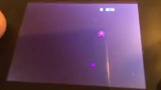 Star ship gameplay on my Atari flashback portable