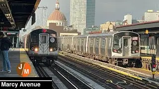 First Day Of 2025/BMT Jamaica Line: (J/M) Action @Marcy Ave