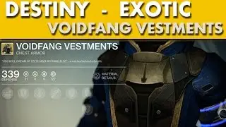 Destiny - Exotic Chest - Voidfang Vestments (Warlock)