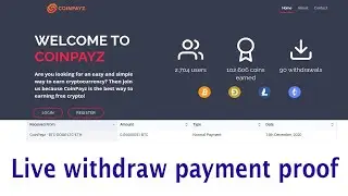 CoinPayz.xyz live withdraw payment proof