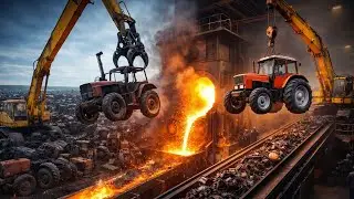 Complete Belarus Tractor Recycling Factory Process &mdash; Scrap to New&rdquo;