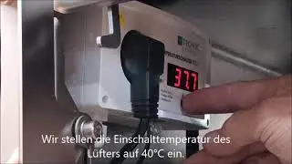 Original Ruehle AR 10-20-30 Ein und Ausschalttemperatur des L&uuml;fters einstellen