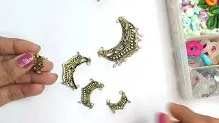 2 Types of Beautiful Handmade Earrings | Easy DIY Earrings Making | Rinky Handmade