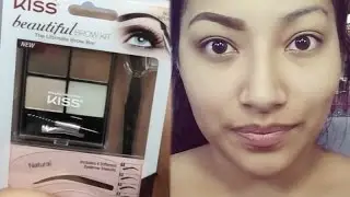 FIRST IMPRESSIONS NEW Kiss Beautiful Brow Kit FULL EYEBROW TUTORIAL - Alexisjayda