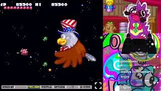 Parodius (SNES) 1 Credit Clear with Octopus